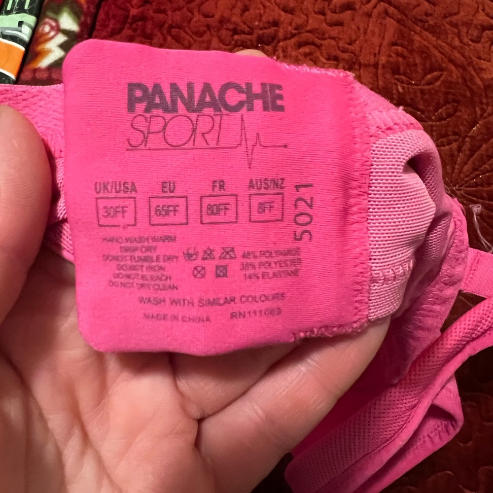 Panache Bold Pink Sports Bra - Picture 2 of 2